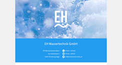 Desktop Screenshot of eh-wassertechnik.de